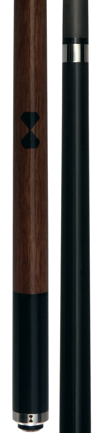 Becue WAS Laminated Wood Carbon Play Cue with 12.3mm Engage Shaft