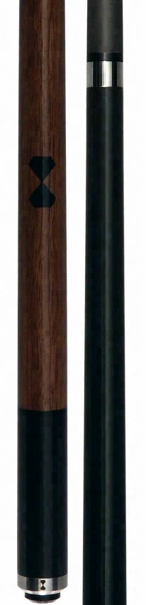 Becue WAS Laminated Wood Carbon Play Cue with 12.3mm Engage Shaft