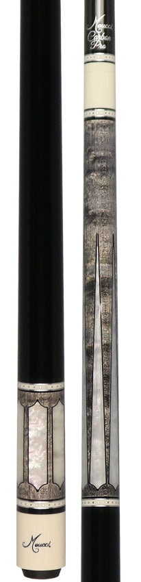 Meucci 2020 Cue - Grey - Mother of Pearl - Black Wrap - Carbon Shaft