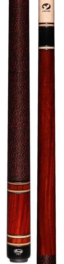 Viking B Series South American Cocobolo with Cocobolo, Birdseye Maple and Black Rings Play Cue - B3741-DIS