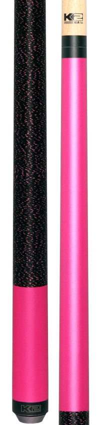 K2 Matte Metallic Pink Pool Cue with 12.50mm K2 LD Shaft