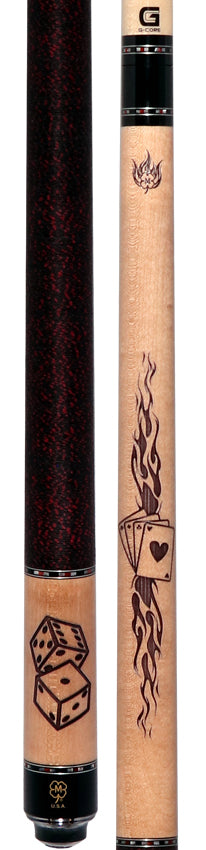 McDermott Wildfire Gambler Cue of the Month with G-Core Shaft