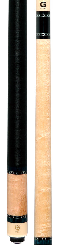 McDermott Birdseye Maple and Blue Dymondwood Cue of the Month with G-Core Shaft