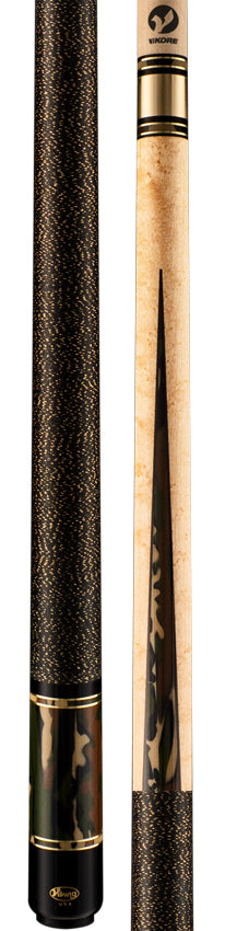 Viking Defender Series Birdseye Maple Forearm with Woodland Hideaway Pearl Points Pool Cue