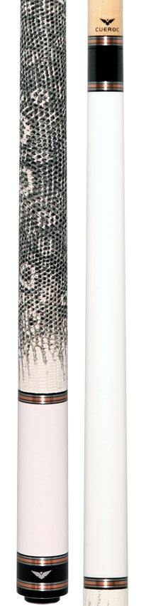 Cueroc Galaxy 2 White Colored Maple Pool Cue with Ring-Tailed Lizard Wrap