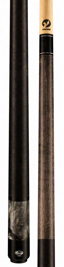 Viking Storm Series Smoke-Stained Maple with Smoke Premium Pearl Play Cue - ST0711