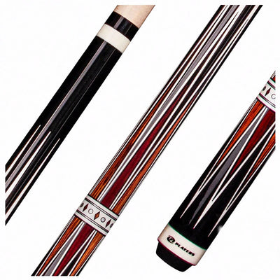 Players Exotic Series Black with Cocobolo Graphic Wrapless Pool Cue