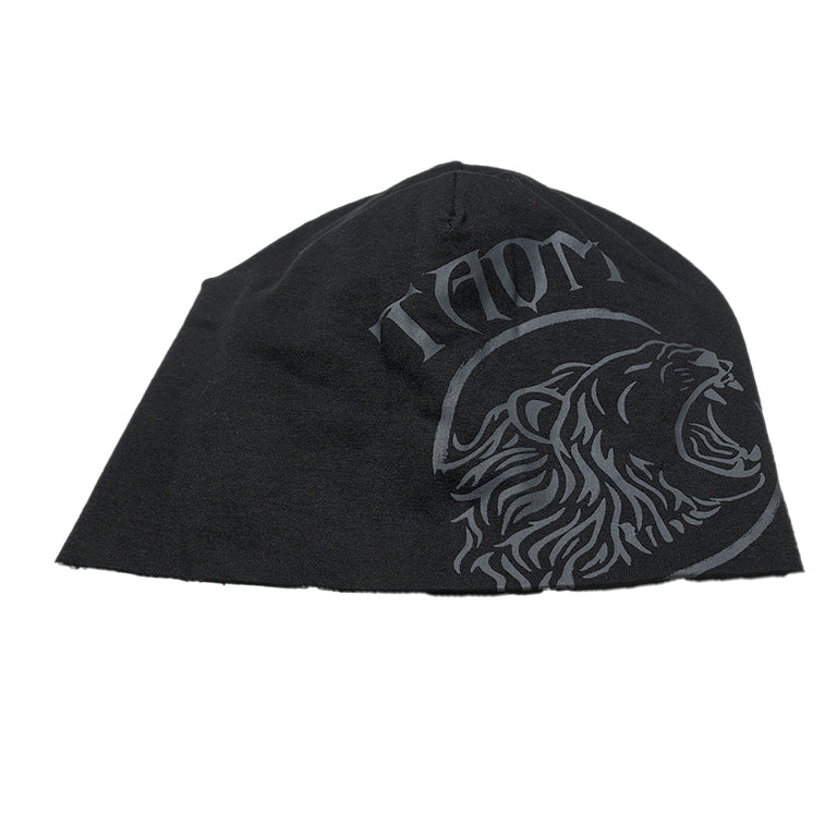 Taom Offical Black Beanie with Gray Logo