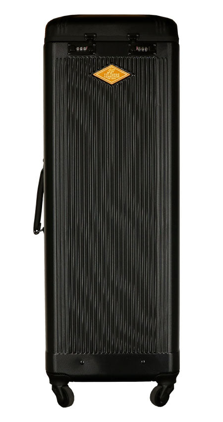 J Flowers Black 20x44 Hard Dealer Rolling Pool Cue Case - JFC2044BK