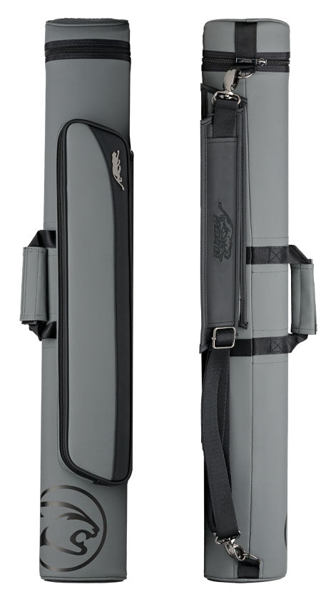 Predator Roadline Gray and Black 2x4 Hard Pool Cue Case - C24GRYBLKH