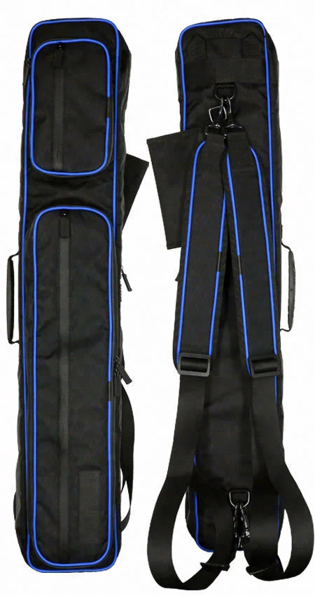 Becue Arax 4x8 Soft Butterfly Cue Case - Black/Blue