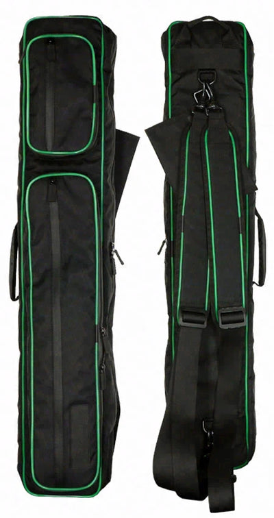 Becue Arax 4x8 Soft Butterfly Cue Case - Black/Green