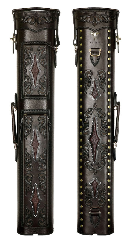 Volturi Custom Brown Venice 3x6 Hard Pool Cue Case - VCVS3x6BRNBRN