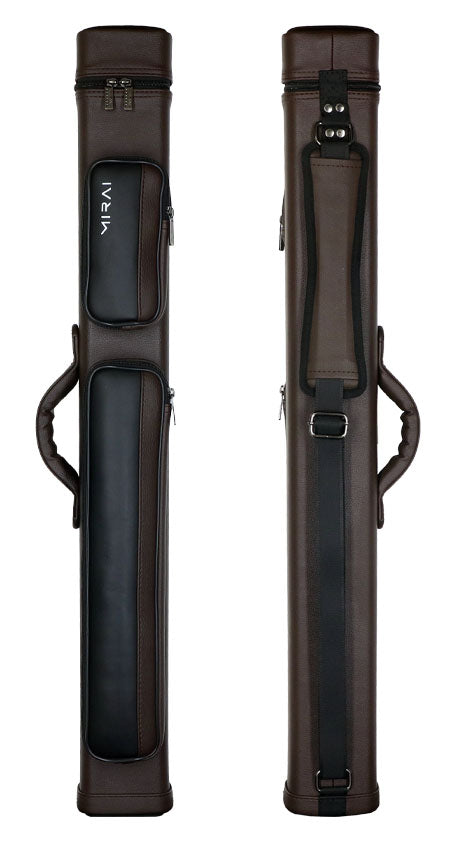 Mirai Brown and Black 3x4 Hard Pool Cue Case - MRIBR - Seybert's