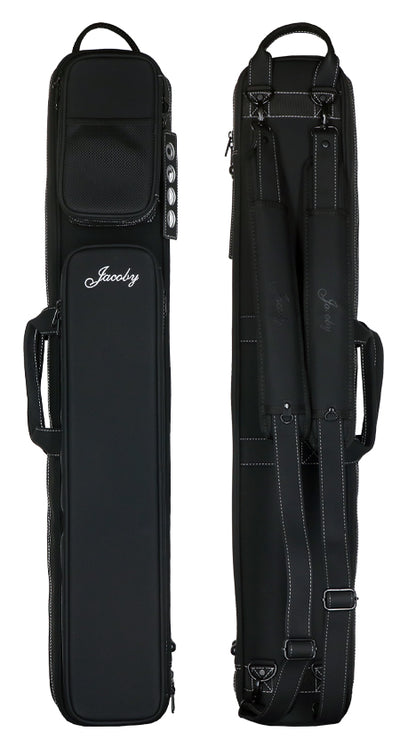 Jacoby Silver Fox Butterfly 2.0 Grey 4x8 Soft Pool Cue Case - JCSFB4X8GY