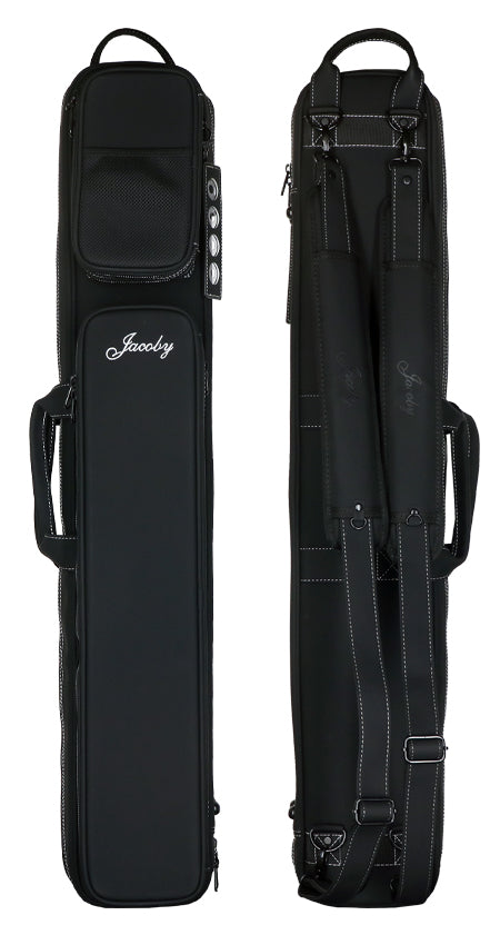 Jacoby Silver Fox Butterfly 2.0 Grey 4x8 Soft Pool Cue Case - JCSFB4X8GY