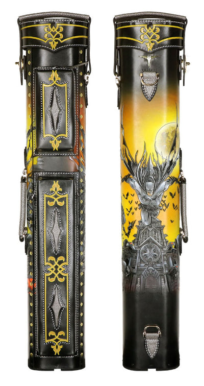 Volturi Custom Batman Yellow 4x8 Hard Pool Cue Case - VCBATMAN4X8Y