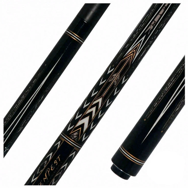 Fury Tempest No Wrap Pool Cue with Carbon Fiber Shaft - FUAF1