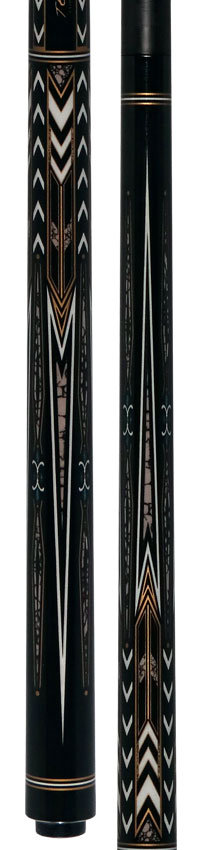 Fury Tempest No Wrap Pool Cue with Carbon Fiber Shaft - FUAF1