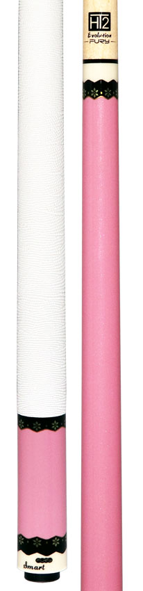 Fury Metallic Pink Pool Cue with Lizard Leather Wrap