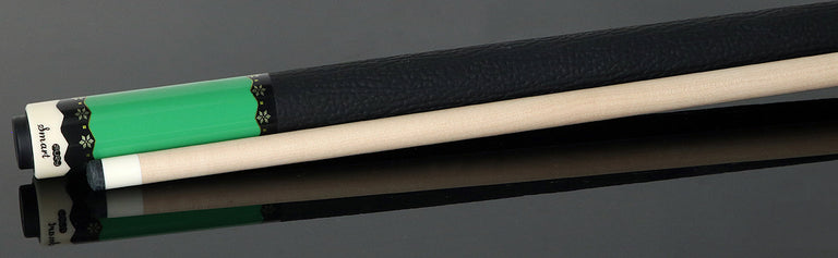 Fury Vivid Green Pool Cue with Sharkskin Leather Wrap - FUCA7