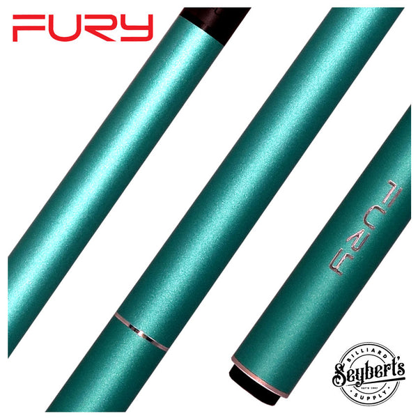 Fury Teal Aluminum Jump Cue with Carbon Fiber Shaft - FUJPM4