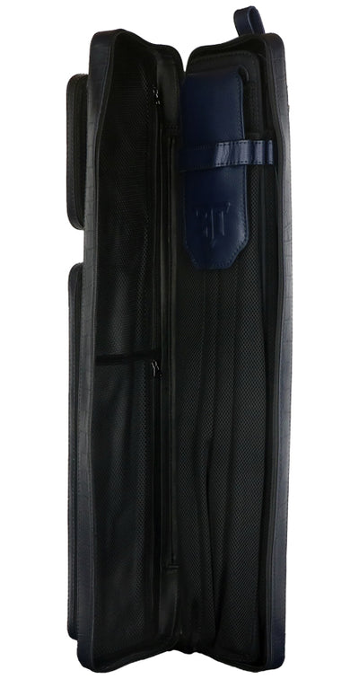 Triple 60 Fedor Gorst Limited 4X8 Custom Two-Tone Blue Leather Butterfly Soft Cue Case