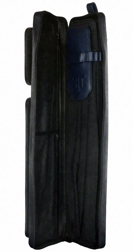 Triple 60 Fedor Gorst Limited 4X8 Custom Two-Tone Blue Leather Butterfly Soft Cue Case - Progressive