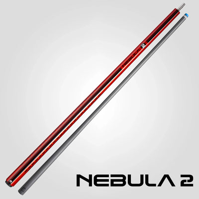 Rhino Nebula 2 Crimson Red No Wrap Carbon Pool Cue