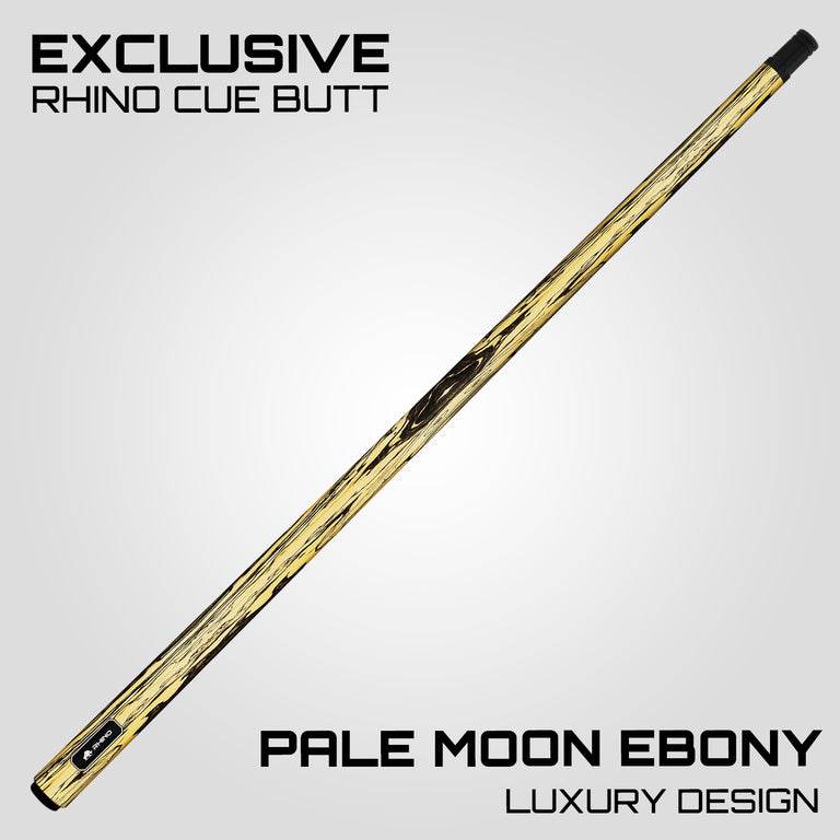 Rhino G-W Series Pale Moon Ebony Graphic No Wrap Carbon Pool Cue - DIS