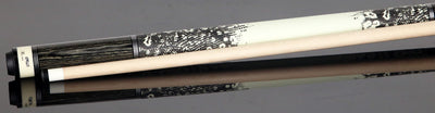 Fury Gray Stained Tec-Wood Pool Cue with Lizard Leather Wrap