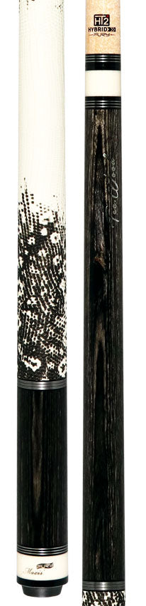 Fury Gray Stained Tec-Wood Pool Cue with Lizard Leather Wrap