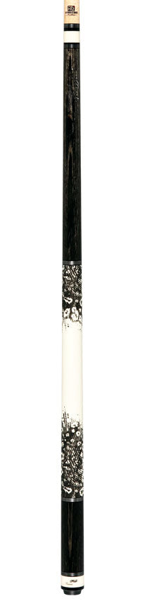 Fury Gray Stained Tec-Wood Pool Cue with Lizard Leather Wrap