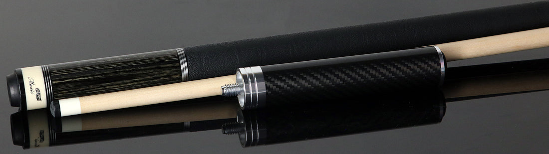 Fury Gray-Stained Tec-Wood Cue | Elephant Wrap | + Free Extension
