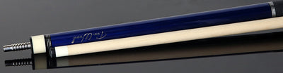 Fury Blue Stained Tec-Wood Cue | Elephant Wrap | + Free Extension - FUTW3