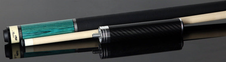 Fury Teal-Stained Tec-Wood Cue | Elephant Wrap | + Free Extension - FUTW9