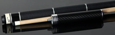 Fury Black Tec-Wood Pool Cue | Elephant Wrap | FREE Case + Extension - FUTWN1