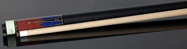 Fury Graphic Pool Cue with Pebble Grain Leather Wrap - FUVT3