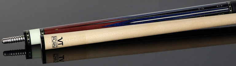 Fury Graphic Pool Cue with Pebble Grain Leather Wrap - FUVT3