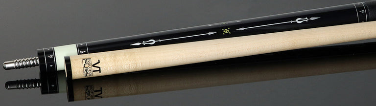 Fury Graphic Pool Cue with Pebble Grain Leather Wrap - FUVT5