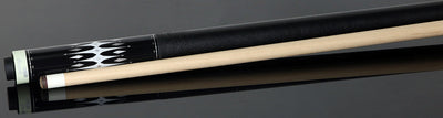 Fury Graphic Pool Cue with Pebble Grain Leather Wrap - FUVT6