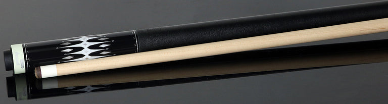 Fury Graphic Pool Cue with Pebble Grain Leather Wrap - FUVT6