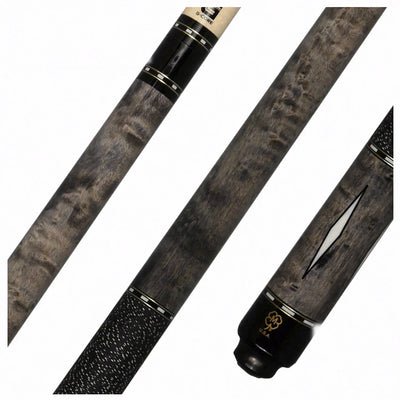 McDermott G Series Light Gray Stained Maple with White Urethane Diamond Inlays Pool Cue - G302
