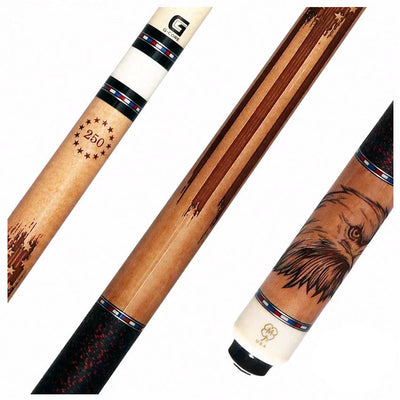 McDermott USA 250th Anniversary Wildfire Cue of the Month with G-Core Shaft
