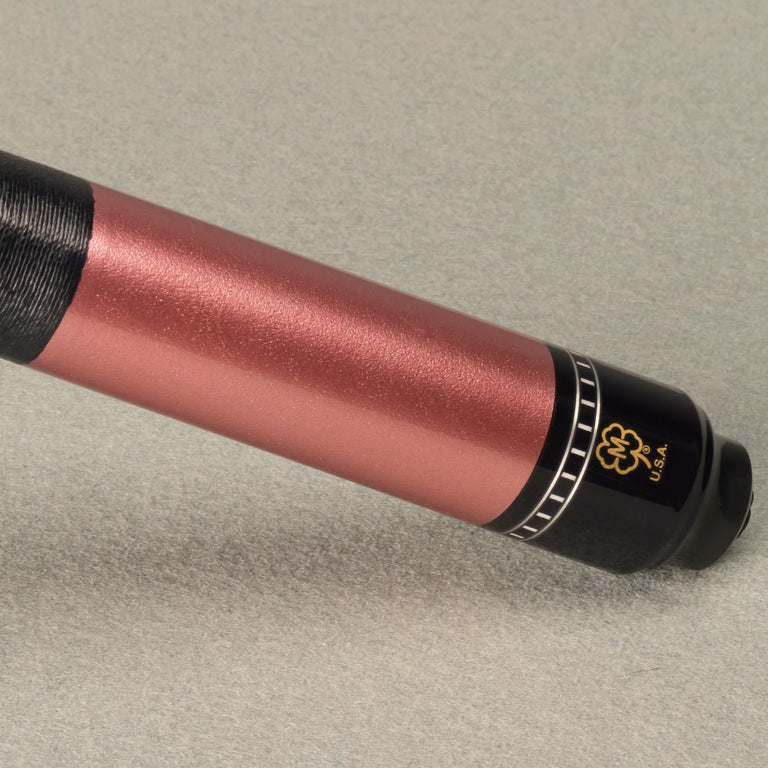 McDermott G Core Series Rose Gold Painted Maple Play Cue with Irish Linen Wrap