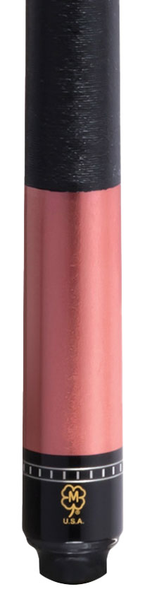 McDermott G Core Series Rose Gold Painted Maple Play Cue with Irish Linen Wrap