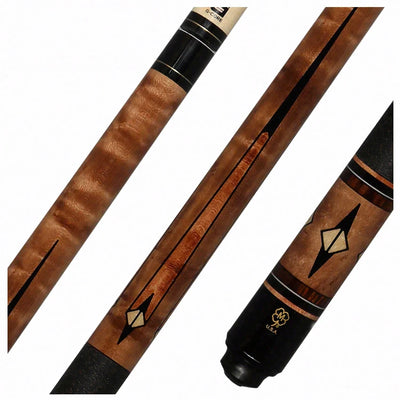 McDermott G Series Walnut Stained Maple with Light Cherry Stained Maple Points Pool Cue - G402