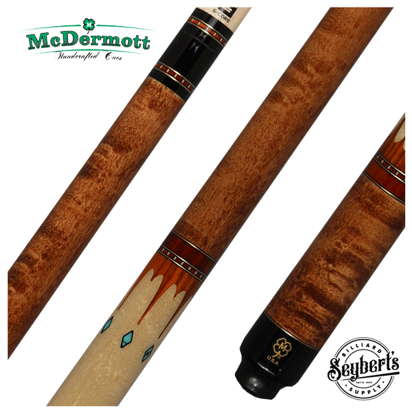 McDermott G Series Dark Cherry Stained Maple with Birdseye Maple