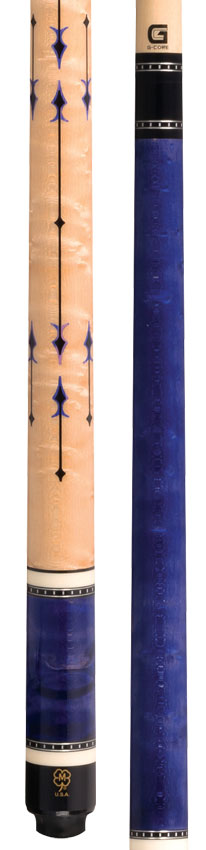McDermott G Core Series Purple Stained Maple with Maple Handle No Wrap Play Cue