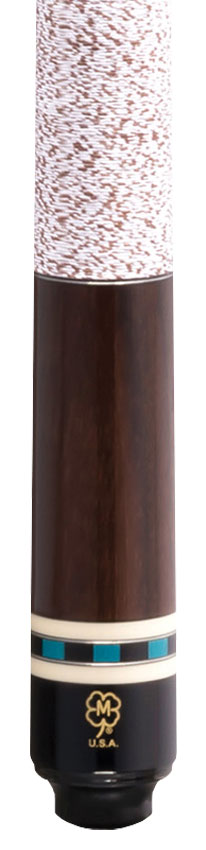 McDermott G Core Series Rosewood with Turquoise Points and Irish Linen Wrap Play Cue